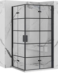 Kabina prysznicowa Rea Molier Black Double 80x90
