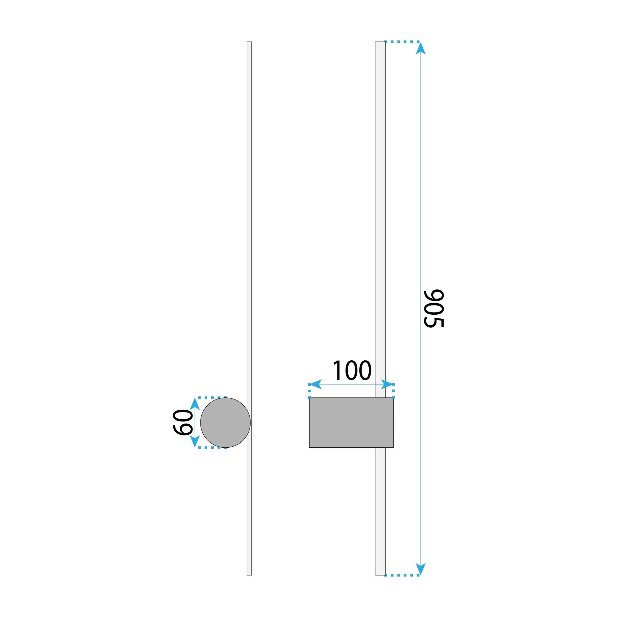 Kinkiet Ścienny Led Lhj062-w Czarno Złoty  7