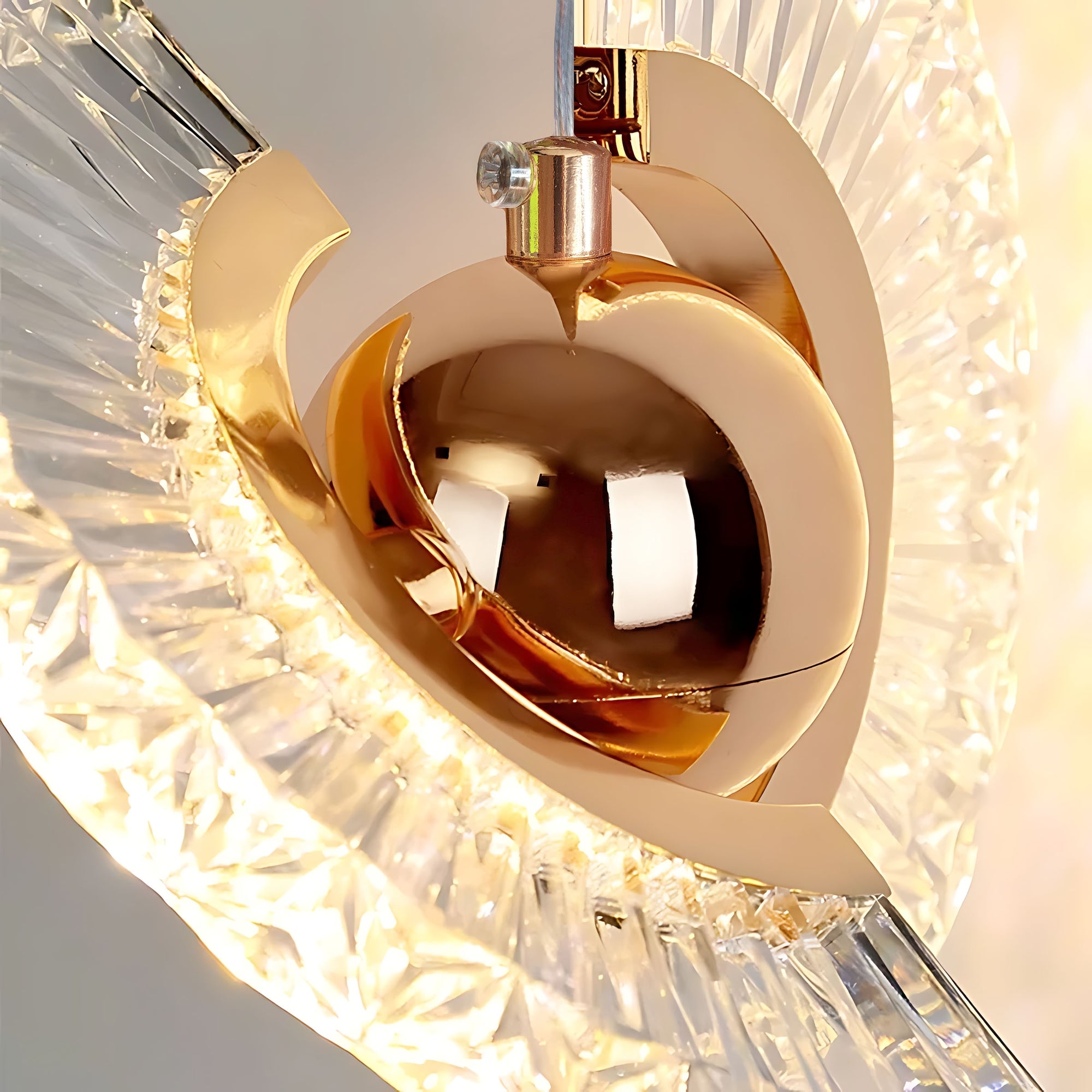 Lampa Sufitowa Wisząca Led Lhj108-2cp Złota  6