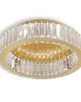 LAMPA KRYSZTAŁOWA PLAFON APP1720-C 40cm ZŁOTA SZCZOTKOWANA  1