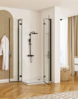 Kabina Prysznicowa REA Hugo Double Czarna 90x90