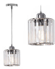 Lampa Sufitowa Kryształ APP508-1CP Srebrna