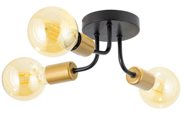 Lampa Wisząca APP1117-3C Czarno Złota