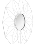 Lustro Geometryczne 12-kątne Białe 58 Cm Mc60375  6