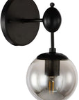 Lampa Ścienna Kinkiet Szklany APP750-1W Czarna