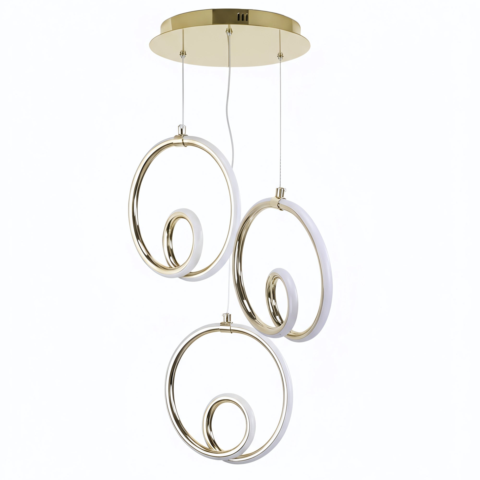 Lampa Sufitowa Wisząca Led Lhj095-3cp Złota  1