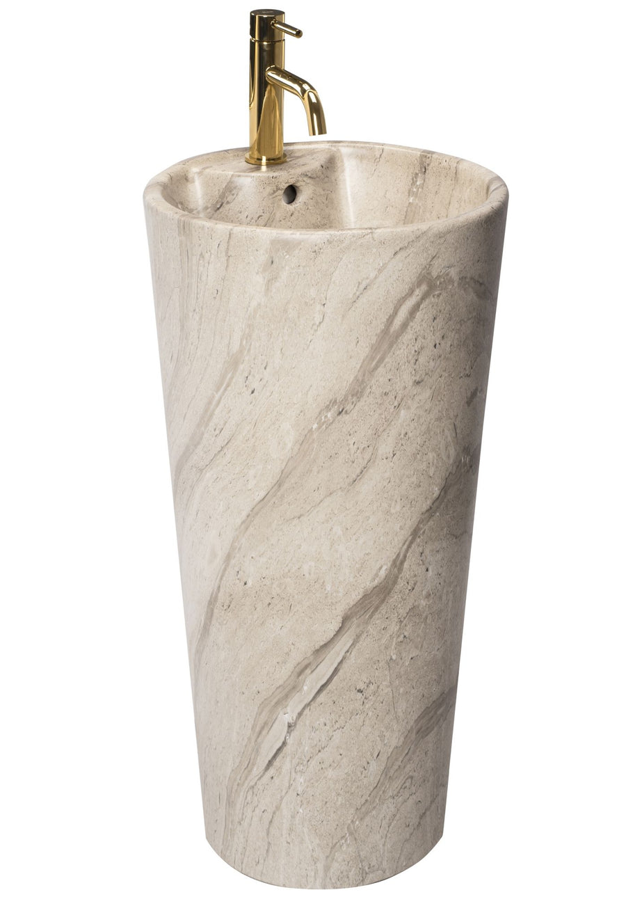 Umywalka Ceramiczna Wolnostojąca Blanka Natural Matt Marmur