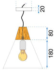 Lampa sufitowa wisząca Scandi A Biała