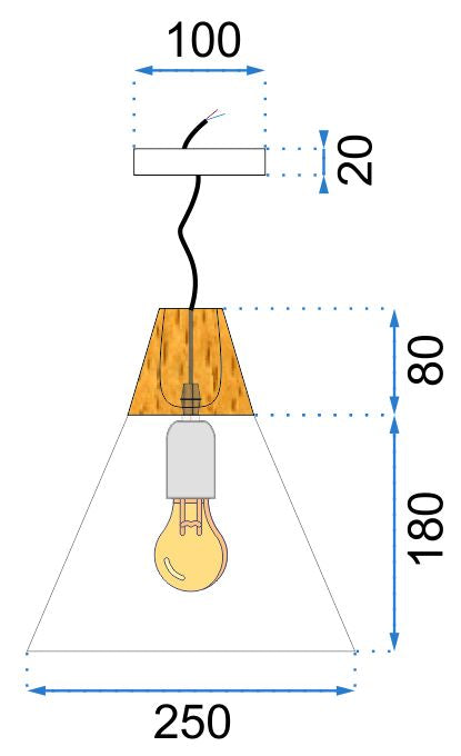 Lampa sufitowa wisząca Scandi A Biała