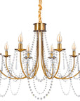 Lampa Kryształowa Żyrandol APP766-8CP Złota