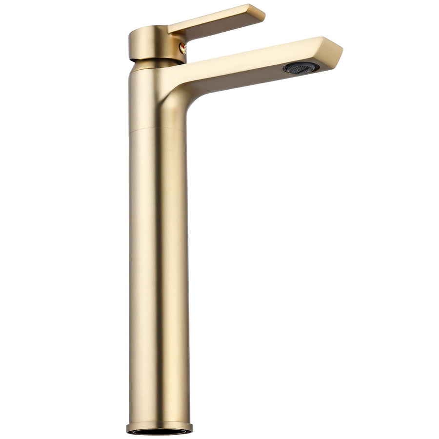 Bateria Umywalkowa REA ARGUS ZŁOTA SZCZOTKOWANA GOLD BRUSH Wysoka