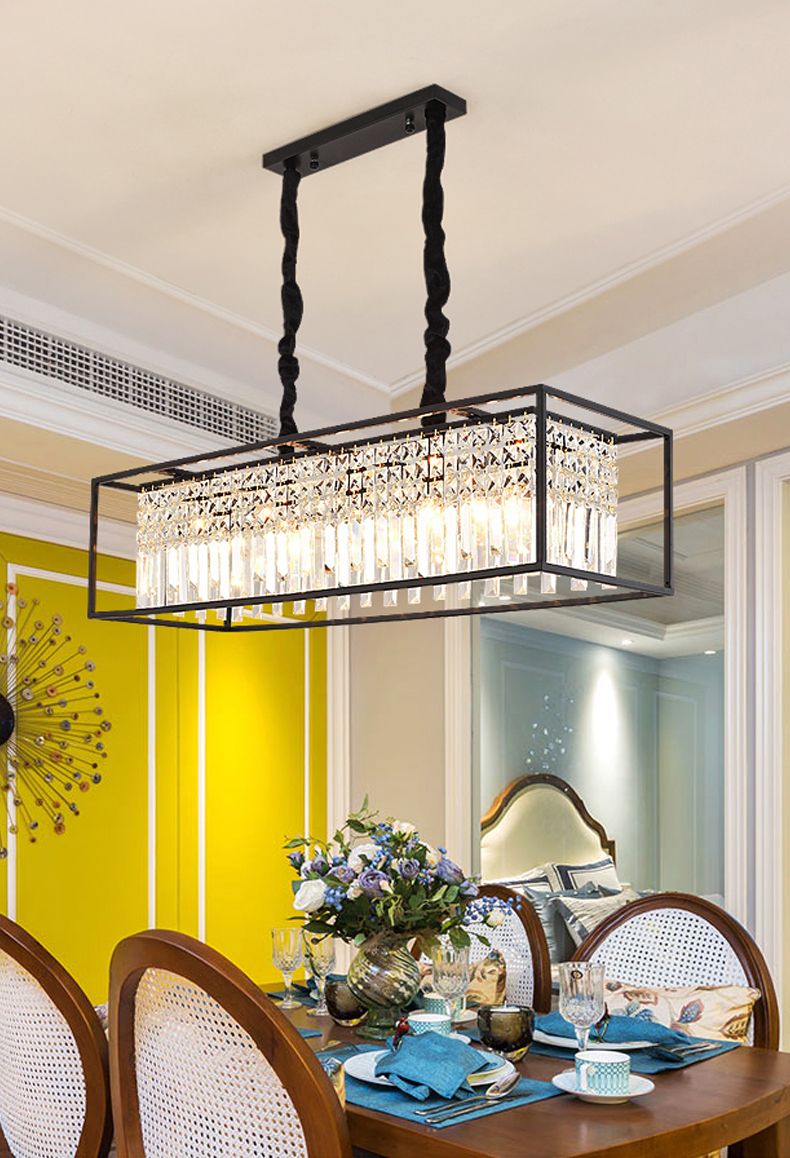 LAMPA KRYSZTAŁOWA WISZĄCA APP1112-4CP CZARNA
