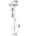 Lampa Sufitowa Wisząca Led G120-cp Gold  4