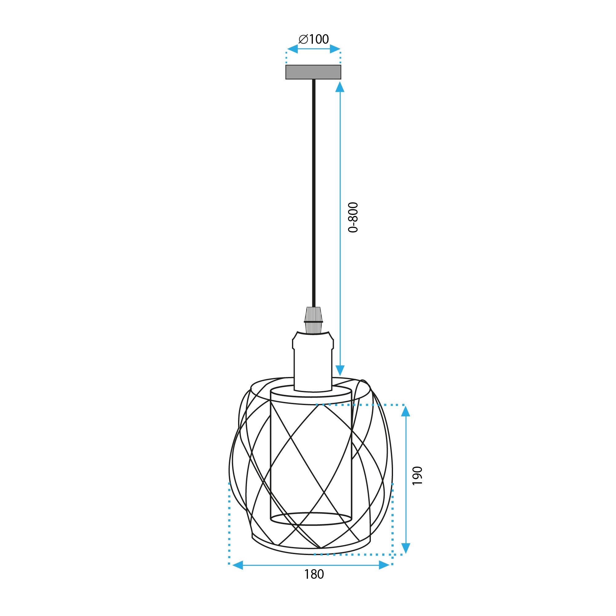 Lampa Wisząca APP1129-1CP