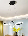 Lampa sufitowa nowoczesna LED + PILOT APP823-CP Czarna