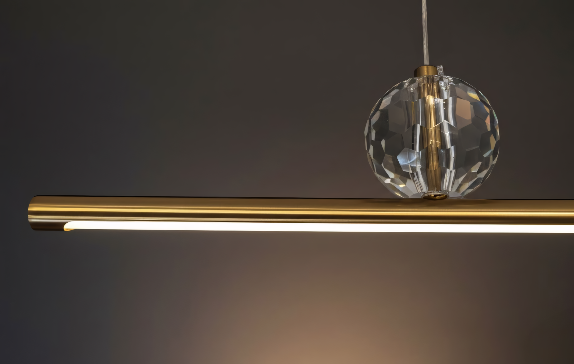 Lampa wisząca LED APP1778-CP Złota Szczotkowana  3