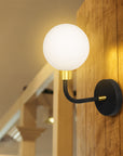 LAMPA ŚCIENNA KINKIET APP1301-1W Czarno Złota  7