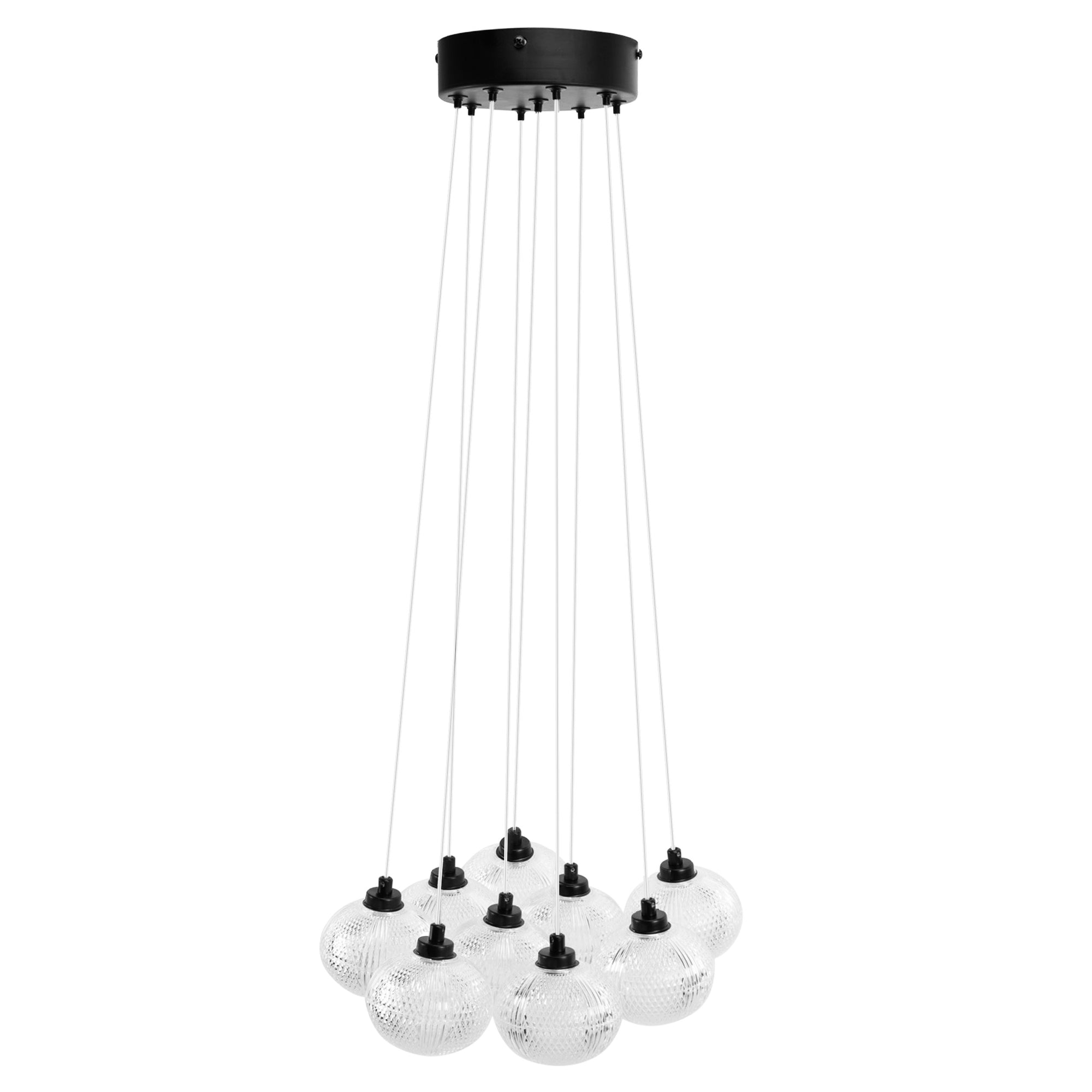 Lampa Sufitowa Ms022-9cp Czarna  2