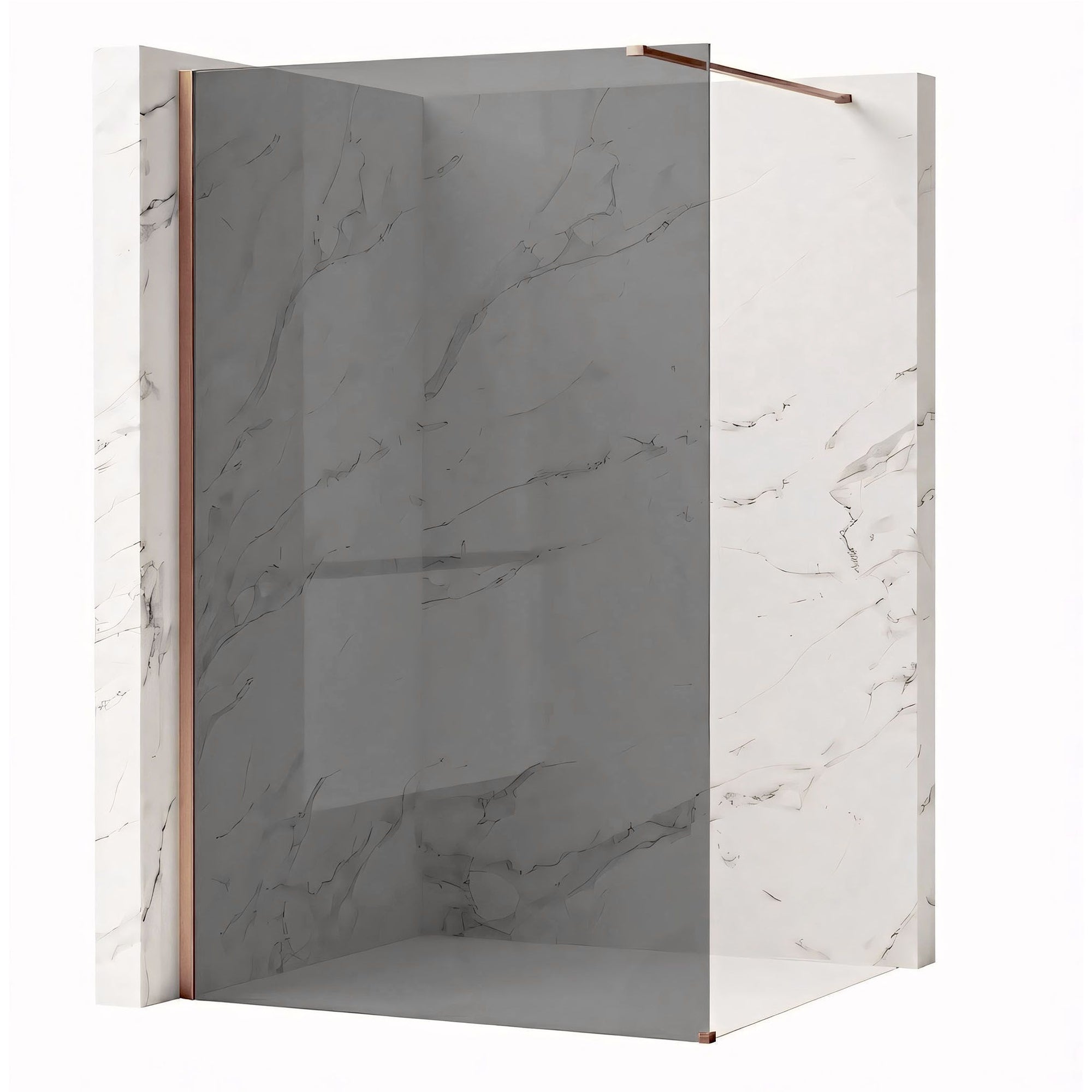Kabina prysznicowa Walk-In Rea Flexi Grey / Brush Copper 140  1