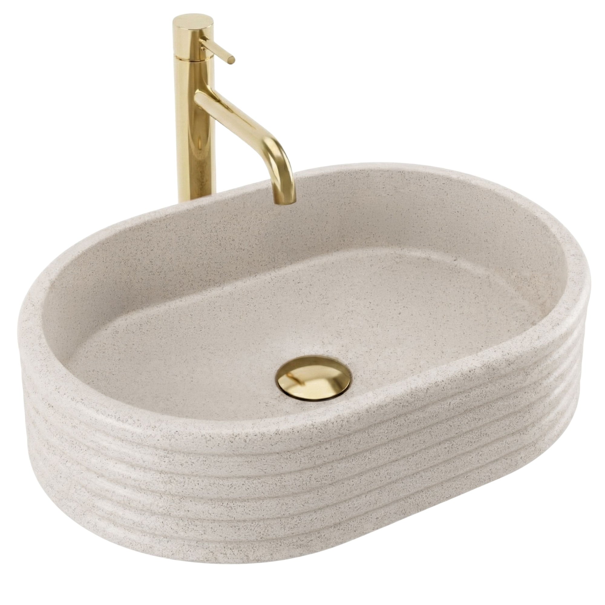 Umywalka nablatowa Rea Nicoletta Beige  9