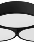Lampa Plafon APP878-C Triple 3x40cm Czarna