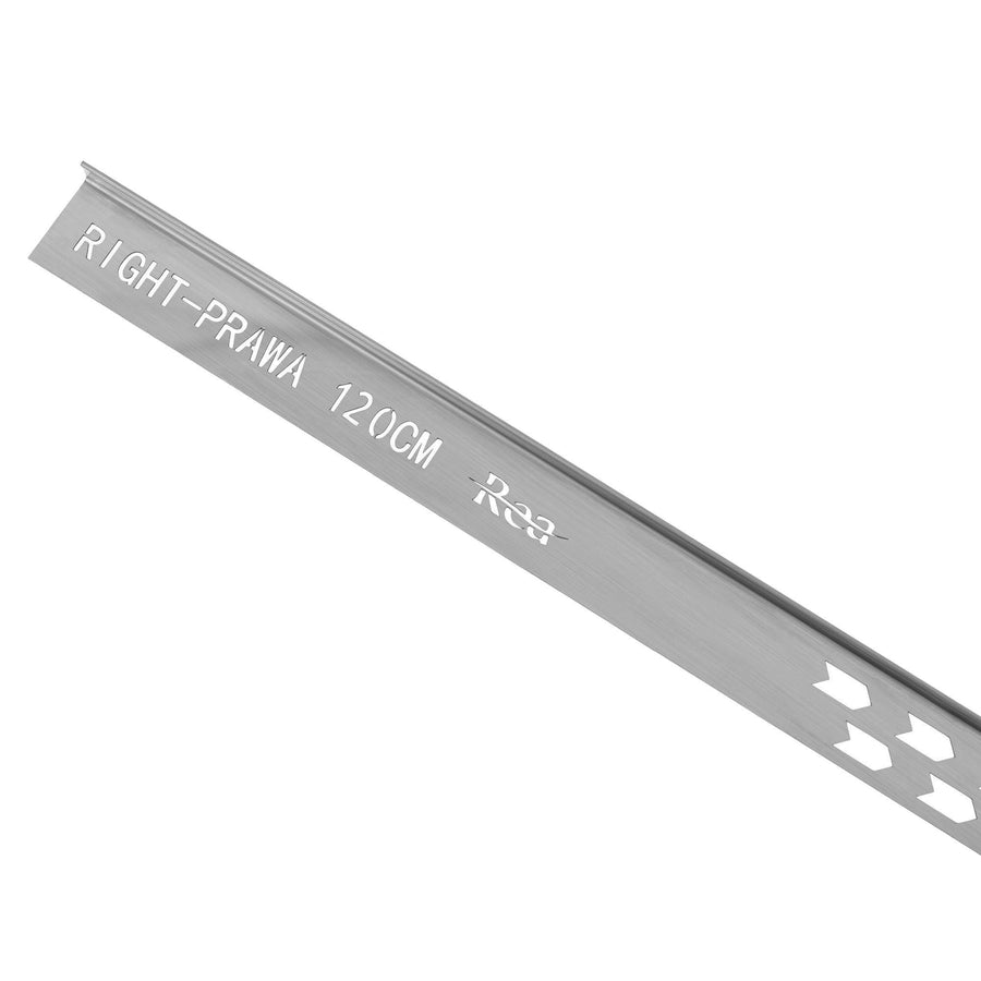 Listwa spadkowa brodzikowa 120cm Nikiel Szczotkowany