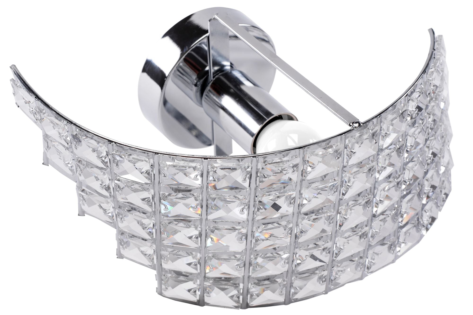 LAMPA ŚCIENNA KINKIET W STYLU GLAMOUR  APP676-1W E27
