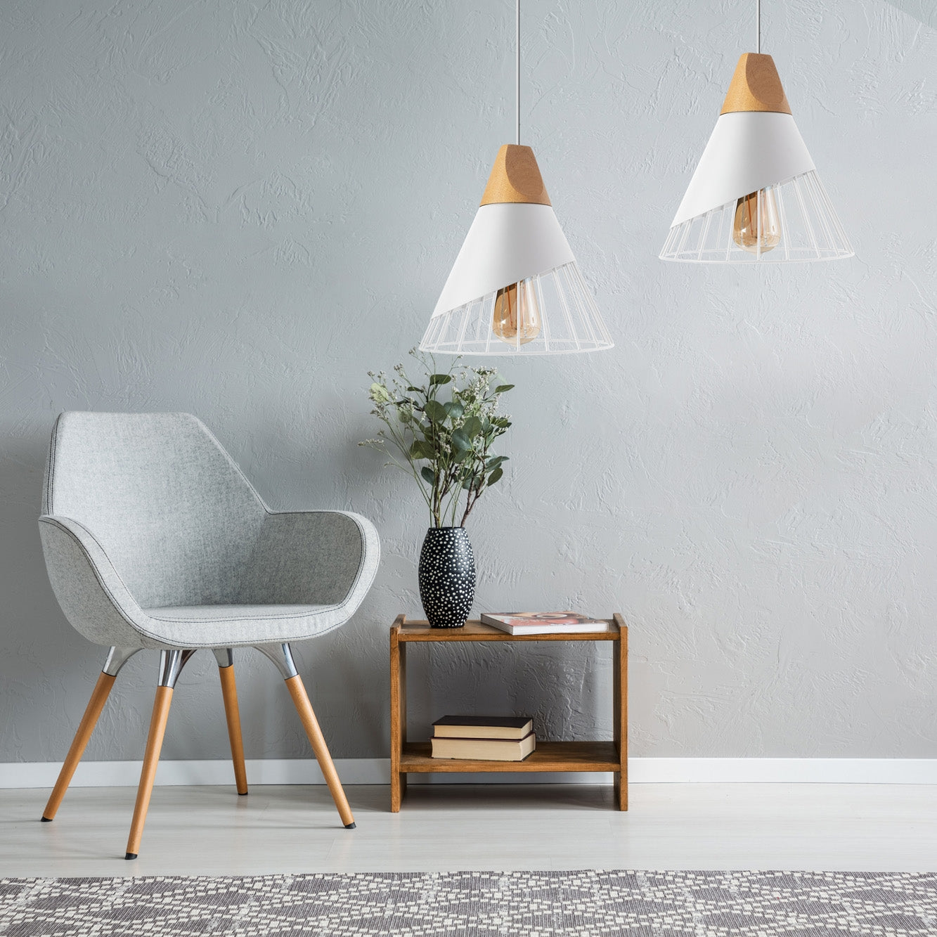 Lampa Sufitowa Wisząca Skandynawska Metal APP226-1CP  4