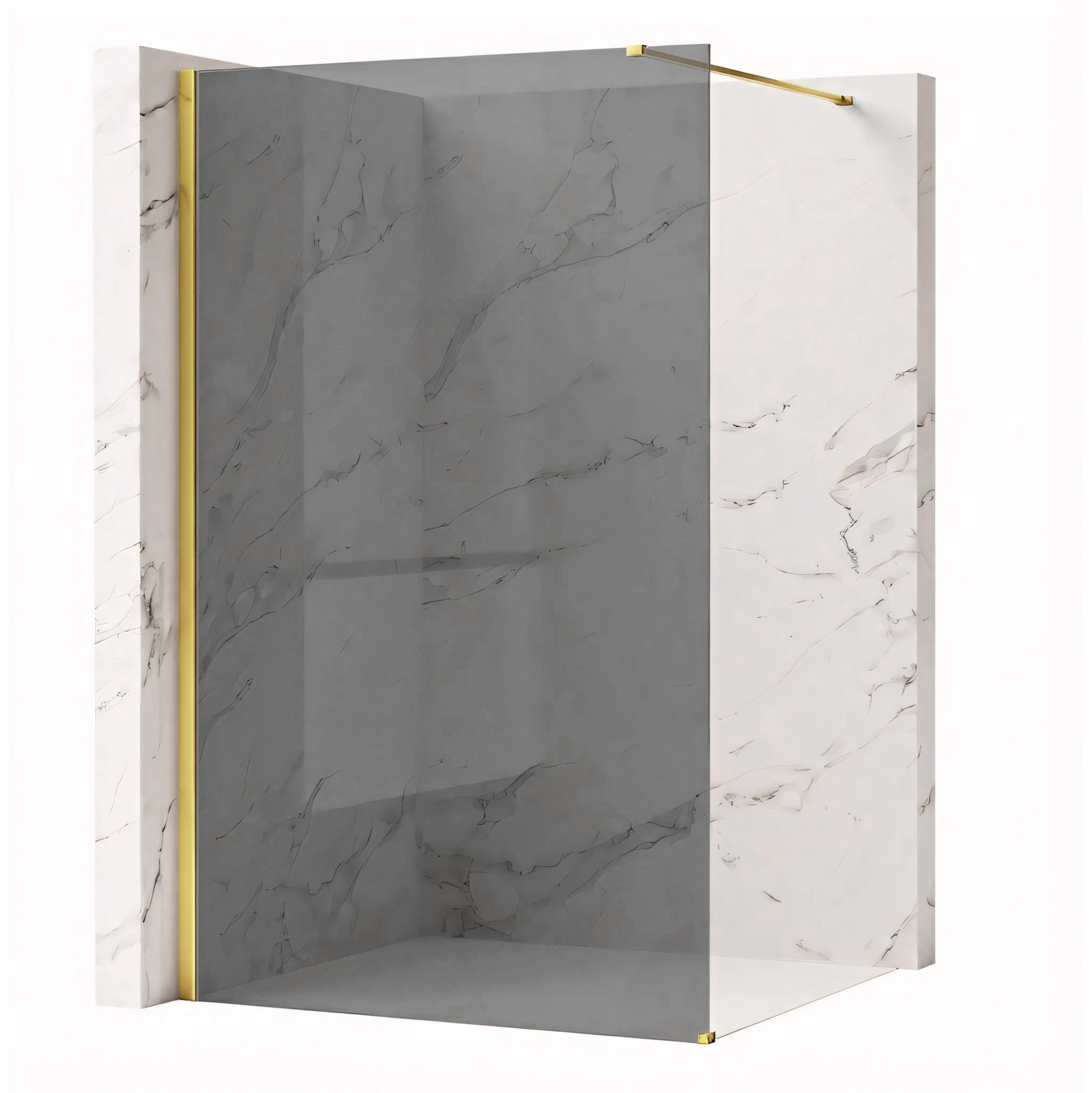 Kabina prysznicowa Walk-In Rea Flexi Grey / Gold 90  1