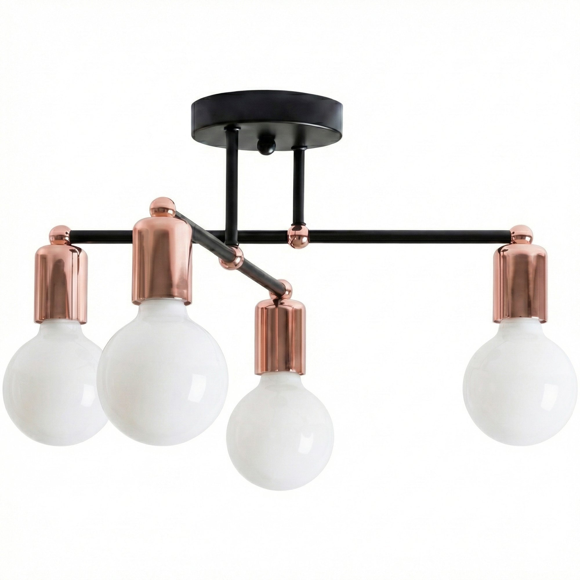 Lampa Sufitowa Wisząca Poczwórna  392200 Różowe Złoto  1