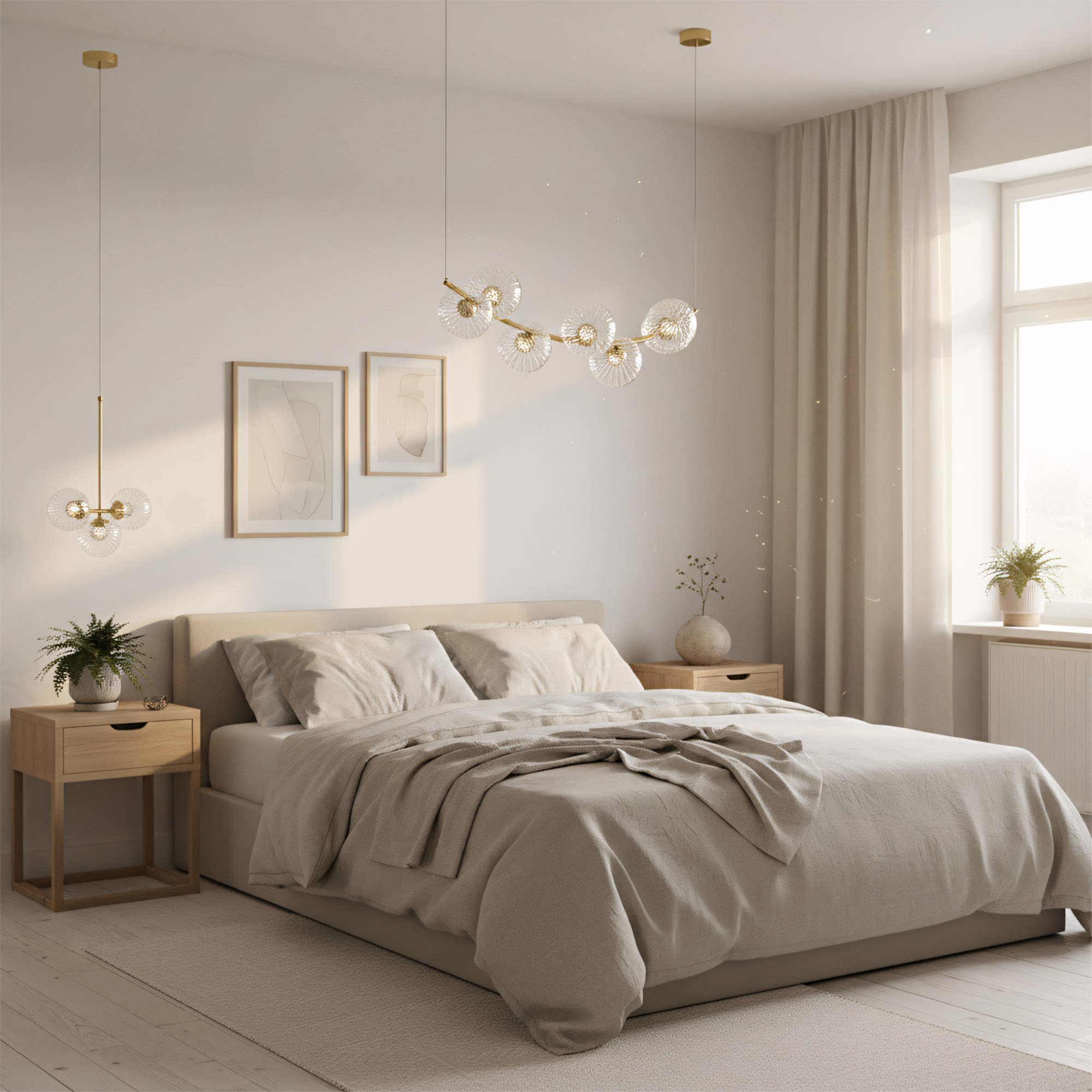 Lampa Sufitowa Wisząca G133-6cp Złota  6
