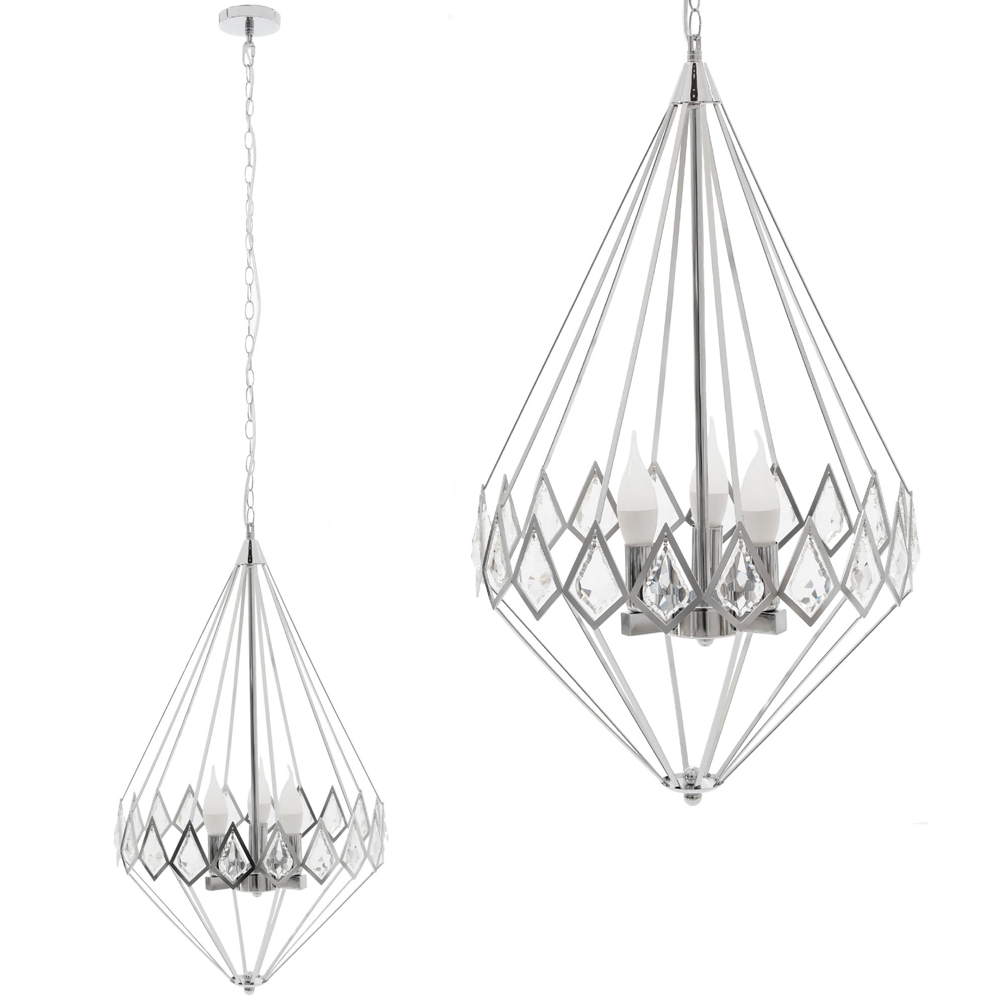 LAMPA WISZĄCA KRYSZTAŁOWA DIAMENT APP767-3CP  1