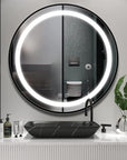Lustro Ścienne Led 50cm Mmj Black  3