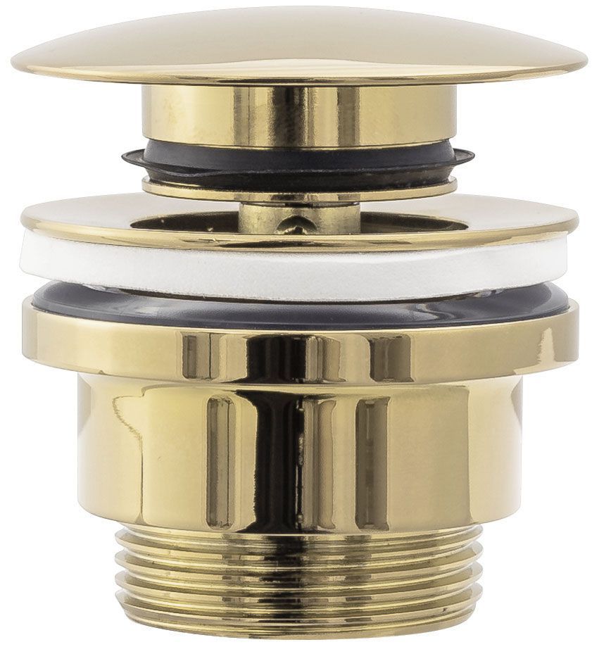 Zestaw Sofia black marble + bateria wysoka Lungo gold + korek uniwersalny złoty