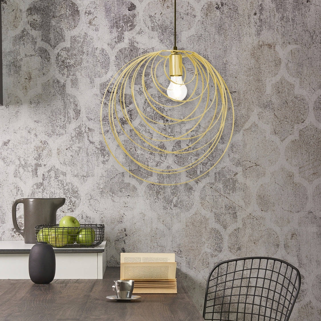 LAMPA SUFITOWA GEOMETRYCZNA APP428-1CP Złota  4