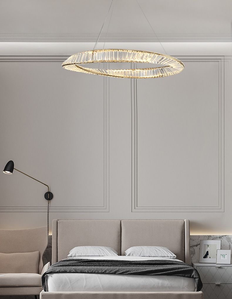 KRYSZTAŁOWA LAMPA SUFITOWA LED APP1201-CP