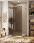 Kabina prysznicowa Walk-In Rea Flexi Brown / Chrome 80  3