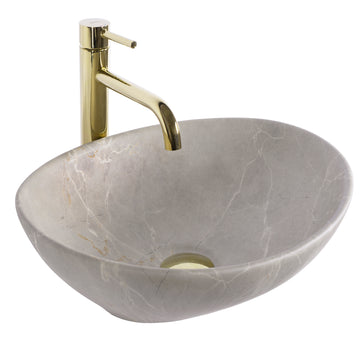 Umywalka nablatowa Rea Sofia Beige Matt  1