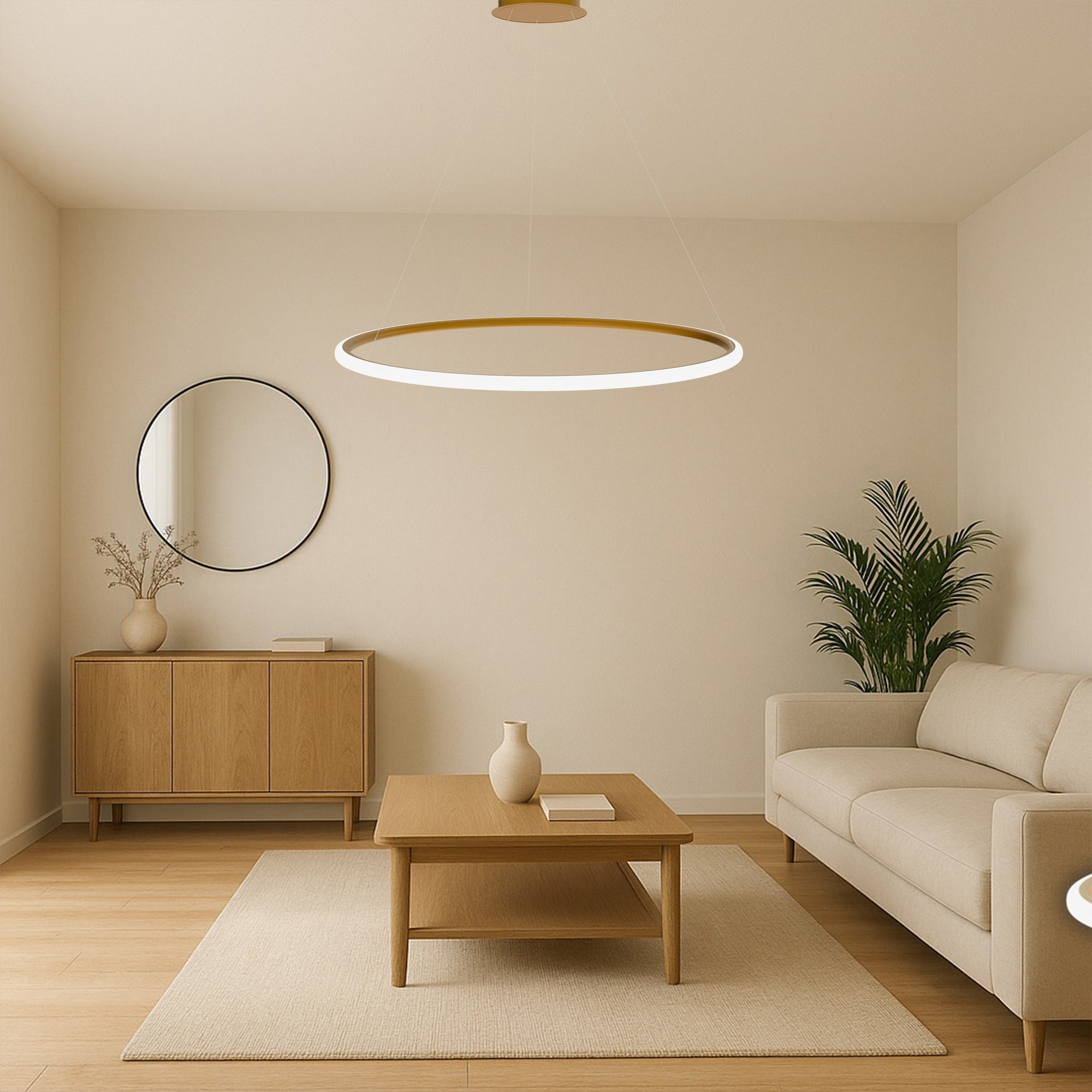 Lampa Wisząca Lhj004-cp 40 Cm Brush Gold  3