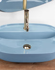 Umywalka REA Aura 61 L.Blue Shiny  3