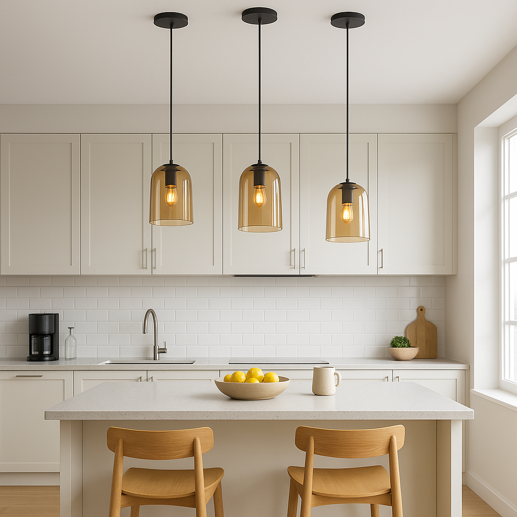 Lampa Wisząca APP1704-1PC Amber  4