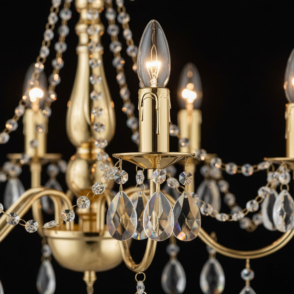 Lampa Sufitowa Wisząca Ebt015-5cp Złota  3