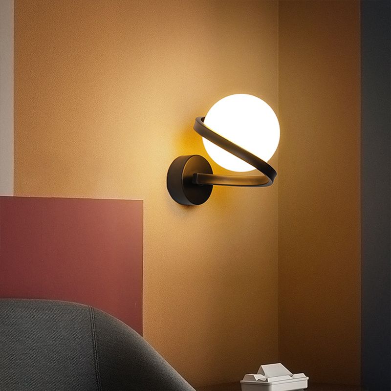 LAMPA ŚCIENNA KINKIET APP1209-1W  Czarny