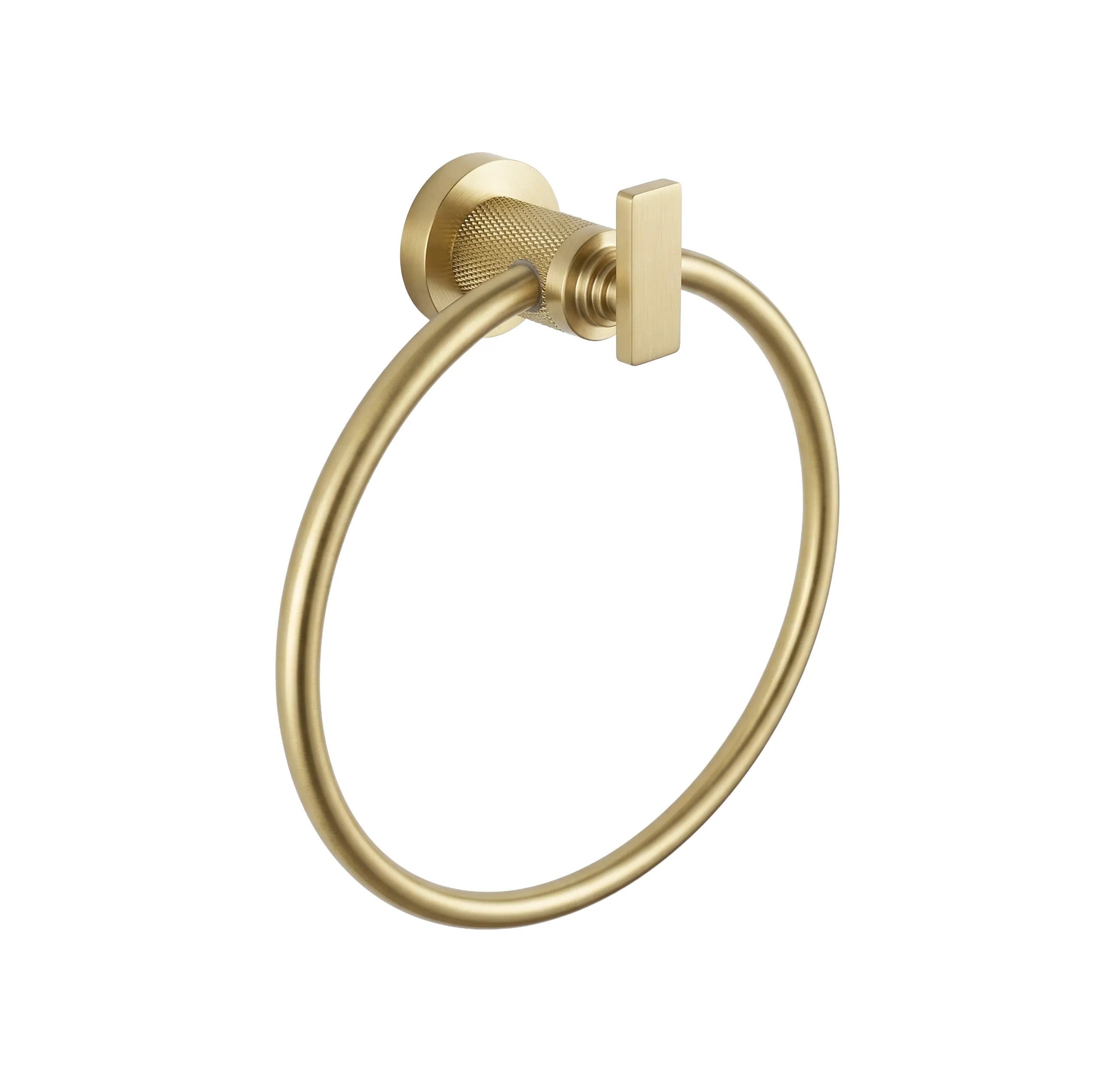 Wieszak łazienkowy Ring 81307 Rivo Złoty Szczotkowany  8