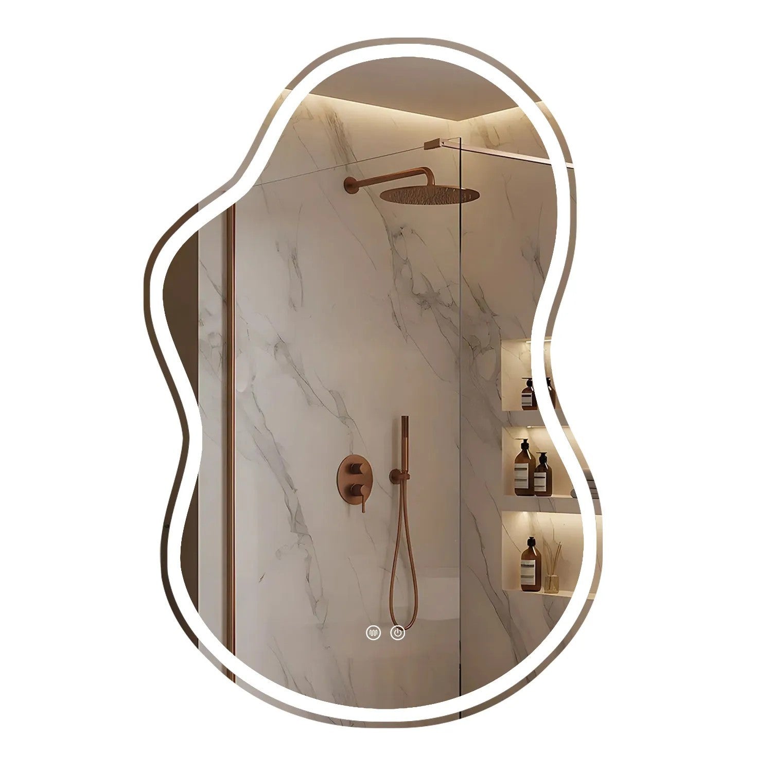 LUSTRO ŚCIENNE LED UNO 80x55 cm  8
