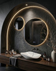 LUSTRO ŚCIENNE LED R-9045 90cm + 45cm  8