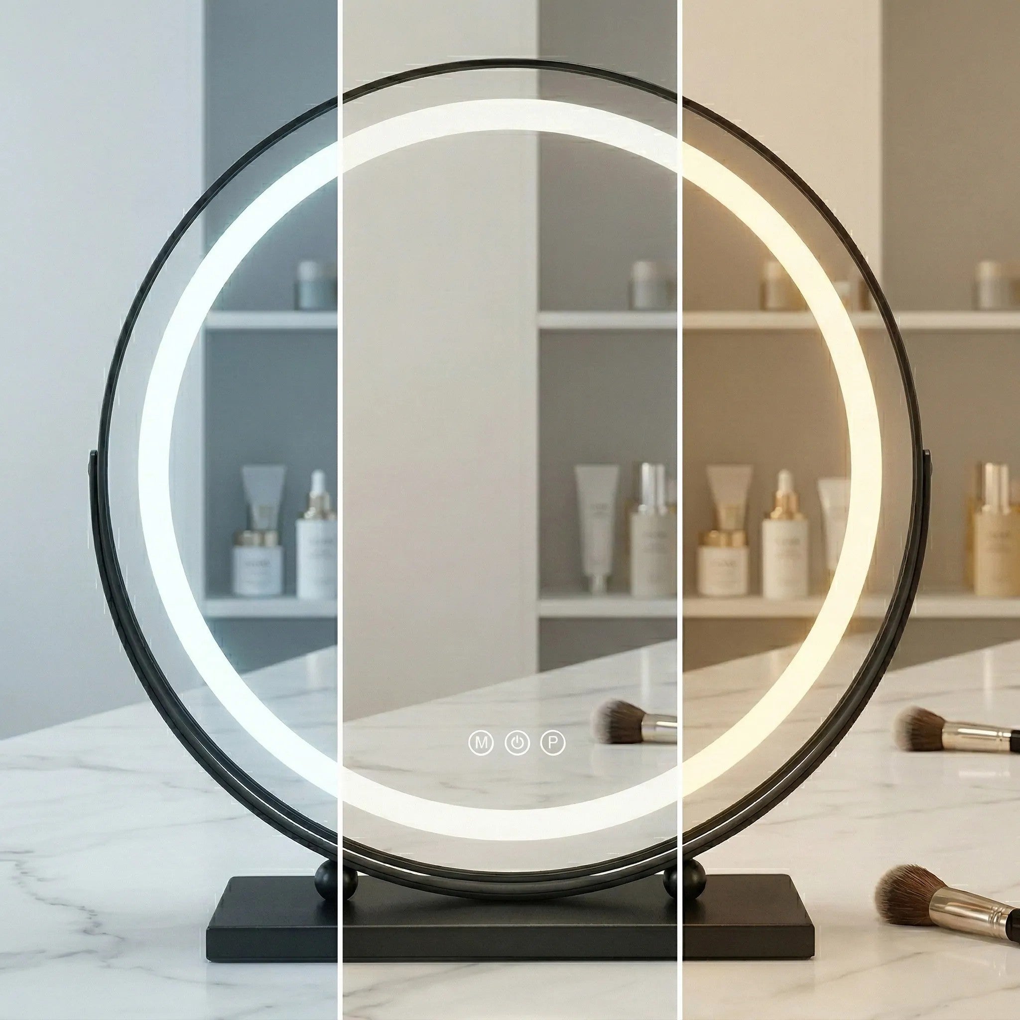 Lustro LED MAKE-UP Black 50 cm  8