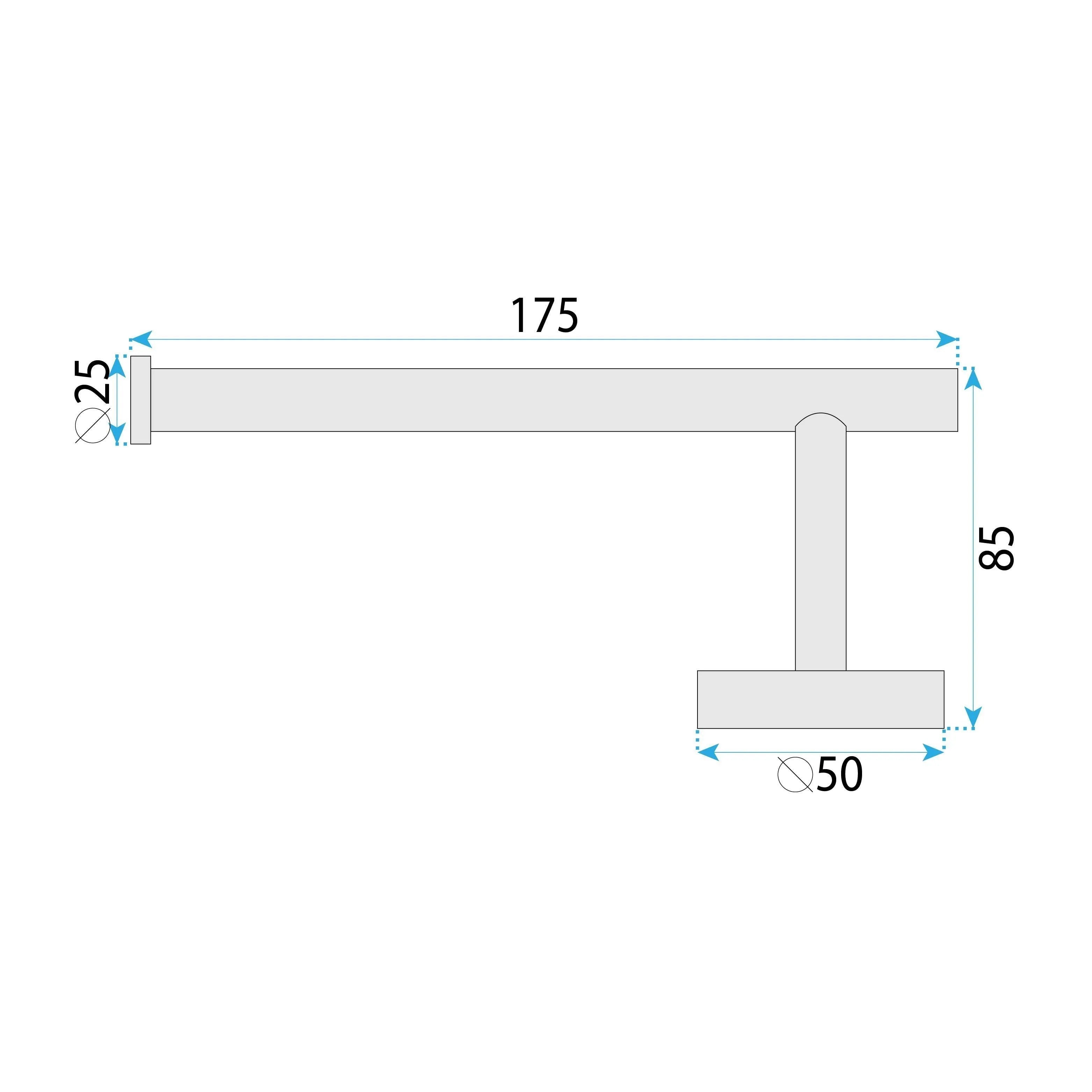 UCHWYT NA PAPIER TOALETOWY 6611 Modern Miedź  8