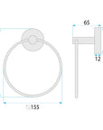 Wieszak łazienkowy Ring 6610 Modern Tytan  8