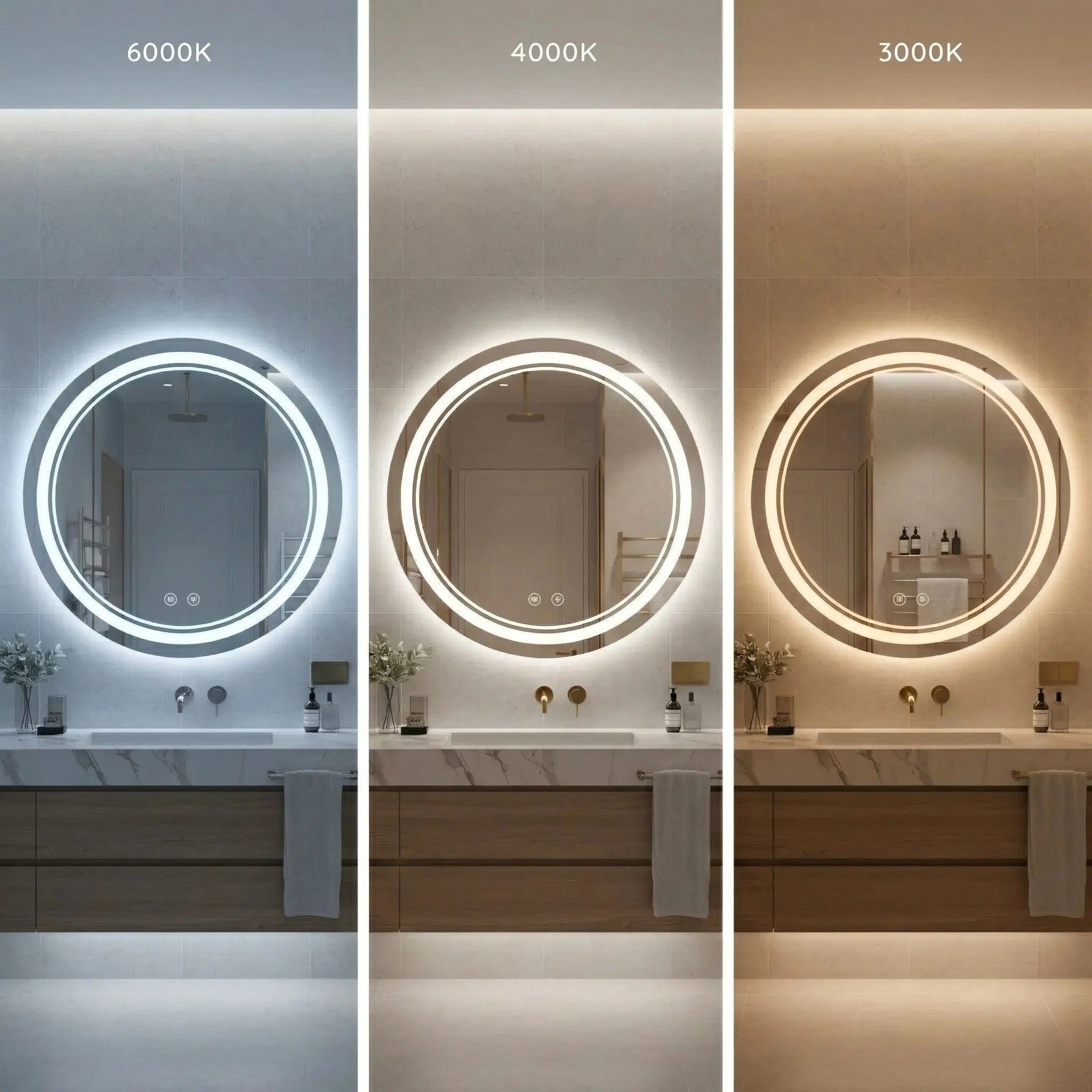Lustro ścienne LED SOFT 100  8